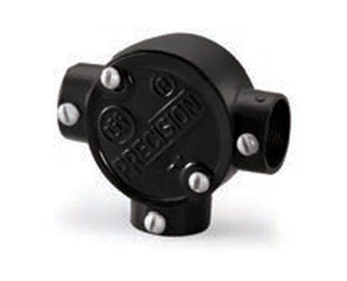 M.S. Circular Box Tee 3 Way Screw Type